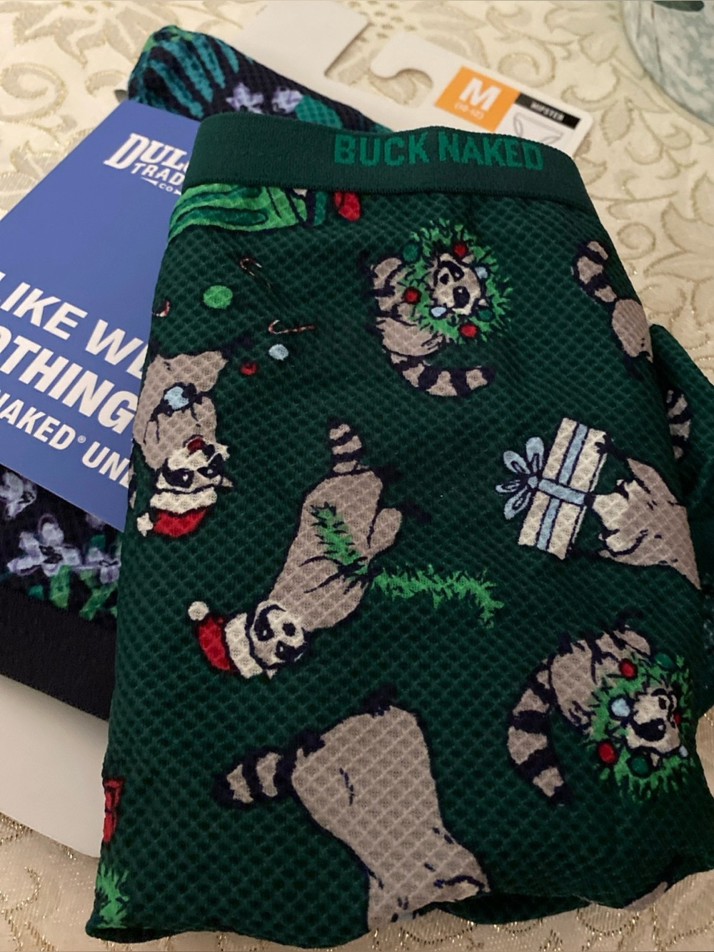 Duluth Trading Co Wom M Buck Naked Xmas Hipsters Panties New and NIP Lot of 2 - Picture 2 of 11